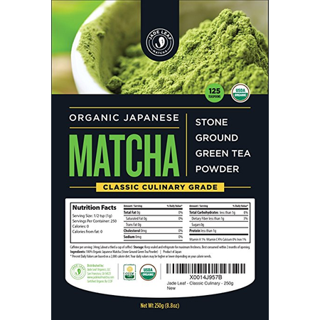 Trà Xanh Organic Japanese Matcha Green Tea Powder, Culinary Grade (For Blending & Baking)