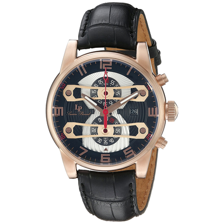 Đồng hồ nam Lucien Piccard 'Bosphorus' Quartz Stainless Steel and Leather Casual Watch, (Model: LP-40045-RG-01)