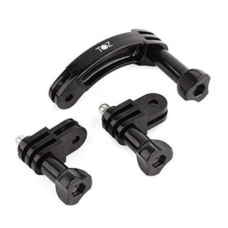 TOZ TZN-S03 Universal Rotary Extension Arm Mount Set for Gopro Hero 4 3 3+ 2 1, GoPro Accessories Kit Extension Arm Adapter Pivot Arm Thumbscrew