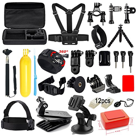 Soft Digits Accessories Kit for GoPro Hero 5 4 3+ 3 2 1 Session Accessory Bundle Set for Action Camera SJ4000 SJ5000 SJ6000 Xiaomi Yi-Flotation Handle