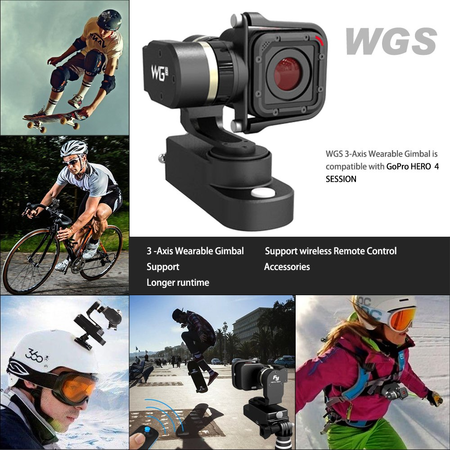 Đế máy quay Feiyu FY-WGS 3-axis Wearable Gimbal Stabilizer for Gopro Hero 4 Session LCD Touch BackPack