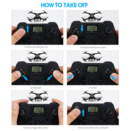 TOZO Q1012 X8tw Drone RC Quadcopter Altitude Hold Headless RTF 3D 360 Degree FPV VIDEO WIFI 720P HD Camera 6 axis 4CH 2.4Ghz Height Hold Easy Fly Steady for learning, Black