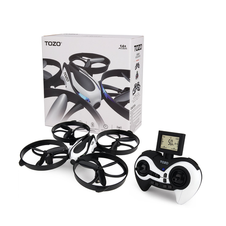 TOZO Q2020 Drone RC Quadcopter Altitude Hold Headless RTF 3D 360 Degree Flips & Rolls 6-Axis Gyro 4CH 2.4Ghz Remote Control Helicopter Height Hold Steady Super Easy Fly for Training. Black