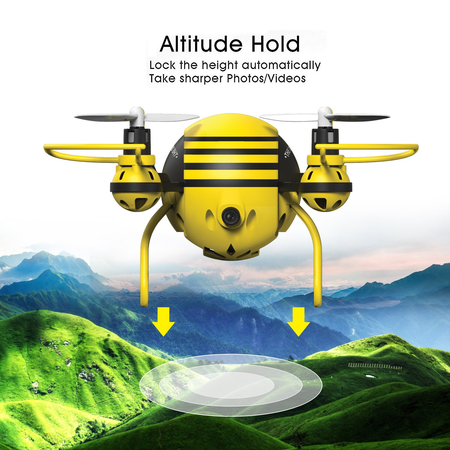 HASAKEE H1 FPV RC Drone with HD Live Video Wifi Camera and Headless Mode 2.4GHz 6-Axis Gyro Quadcopter with Altitude Hold,FPV Phone Control and Gravity Sensor RTF Function