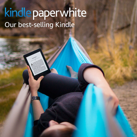 Kindle Paperwhite E-reader - Black, 6" High-Resolution Display (300 ppi) with Built-in Light, Wi-Fi