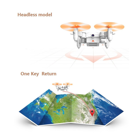 Rabing Mini Foldable RC Drone FPV VR Wifi RC Quadcopter Remote Control Drone with HD 720P Camera RC Helicopter