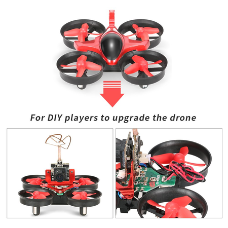GoolRC T36 Mini RC Quadcopter Drone 2.4G 4 Channel 6 Axis With 3D Flip Headless Mode One Key Return Nano Copters RTF Mode 2 With Bonus Battery(Red)
