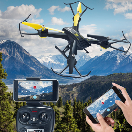 HASAKEE H3 FPV RC Drone with HD Live Video Wifi Camera and Headless Mode 2.4GHz 6-Axis Gyro Quadcopter with Altitude Hold,FPV Phone Control and Gravity Sensor RTF Function,BONUS BATTERY