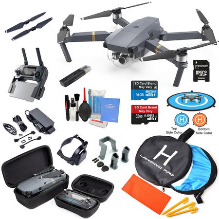 DJI Mavic PRO Drone Quadcopter with 4K Professional Camera Gimbal Bundle Kit with MUST HAVE Accessories
