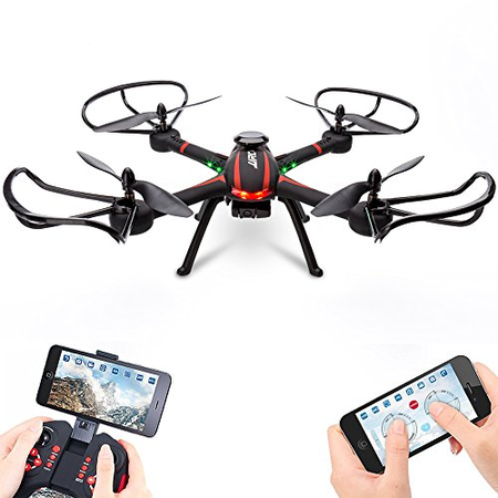 Drone, OOTTOO RC Headless WiFi FPV 2MP HD Camera Quadcopter 2.4GHz 4CH 6-Axis Gyro Phone App Control UAV  -Black