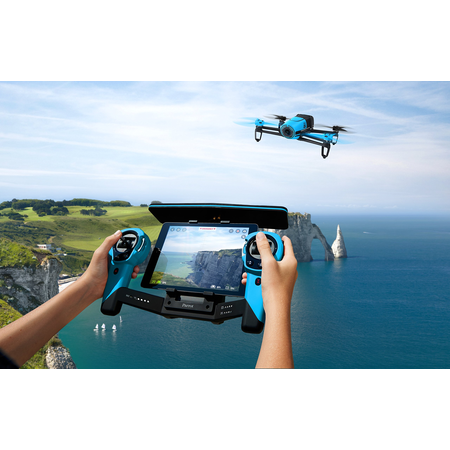 Parrot Bebop Quadcopter Drone with Sky Controller Bundle (Blue)
