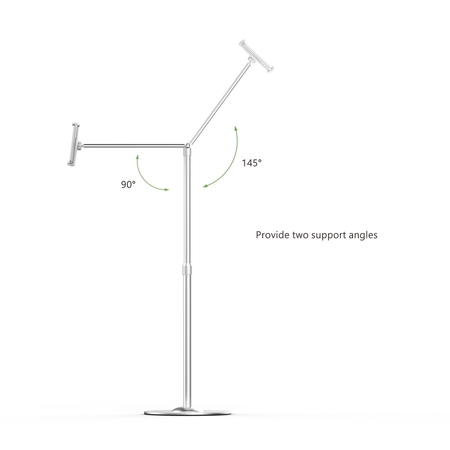 Viozon Height Ajustable Rotating Floor Stand Fit 7~10 Inch Tablets, 3.5~5-inch Smart Phones