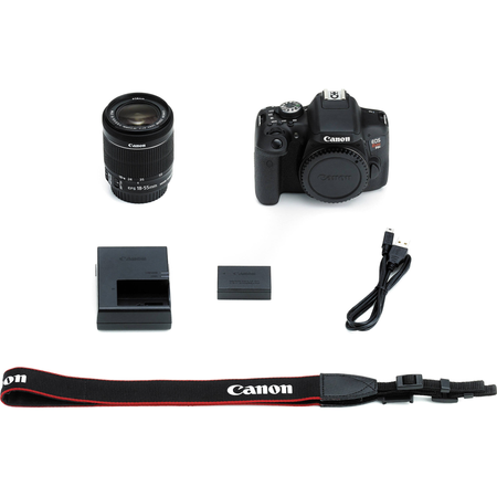 Canon EOS Rebel T6i/750D DSLR Camera Bundle with Canon EF-S 18-55mm IS STM Lens + Canon EF 75-300mm III Lens + 64GB SDXC Memory Card + Accessory Kit - International Version