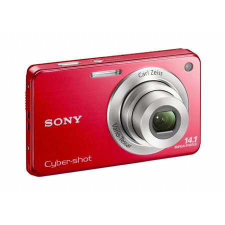 Sony Cyber-Shot DSC-W560 14.1 MP Digital Still Camera with Carl Zeiss Vario-Tessar 4x Wide-Angle Optical Zoom Lens and 3.0-inch LCD (Red)