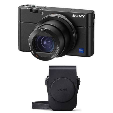 Sony DSC-RX100M5 Cyber-shot Digital Camera w/ Vertical Soft Case