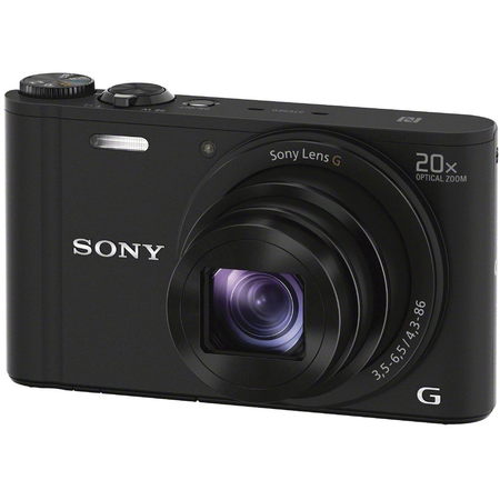 Sony Cyber-Shot DSC-WX350 Digital Camera (Black) with 32GB Card + Case + Battery/Charger + Tripod + HDMI Cable Kit