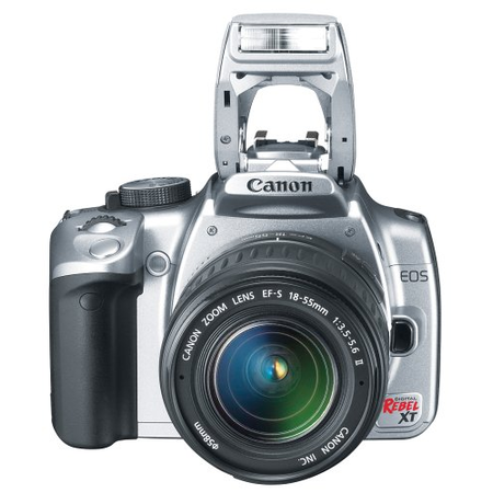 Canon Digital Rebel XT DSLR Camera with EF-S 18-55mm f/3.5-5.6 Lens (Silver-OLD MODEL)