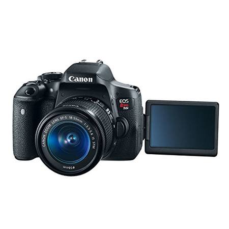 Canon EOS Rebel T6i Digital SLR with EF-S 18-135mm IS STM Lens + 55-250mm IS STM Lens