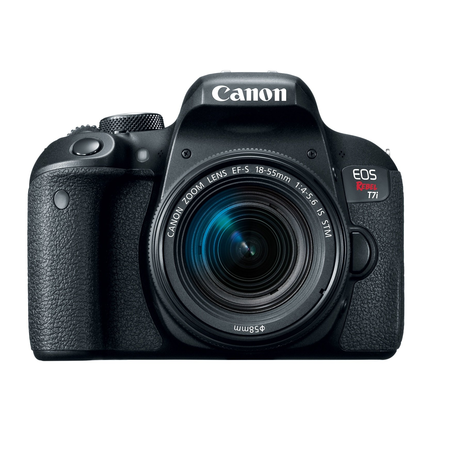Canon EOS Rebel T7i Digital SLR Camera Bundle w/ EF-S 18-55mm f/4-5.6 IS STM lens + 58mm Wide Angle Lens + 58mm Telephoto Lens + Flash + Canon SLR Bag + 32GB SDHC Memory Card + 3pc Filter