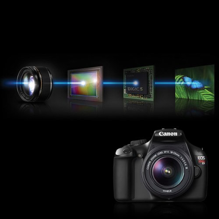 Canon EOS Rebel T3 Digital SLR Camera with EF-S 18-55mm f/3.5-5.6 IS Lens (discontinued by manufacturer)