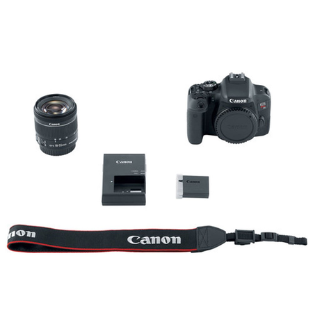 Canon EOS Rebel T7i Digital SLR Camera with EF-S 18-55mm f/4-5.6 IS STM Lens + 58mm Wide Angle Lens + 2x Telephoto Lens + Flash + 64GB SDHC Memory Card + UV Filter Kit + Tripod + Full Accessory Bundle