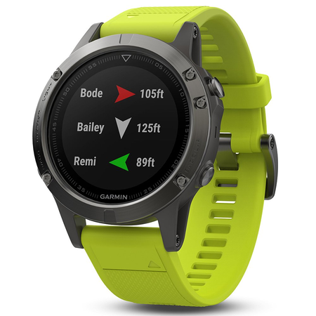 Đồng hồ  Garmin Fenix 5 - Slate Gray with Amp Yellow Band