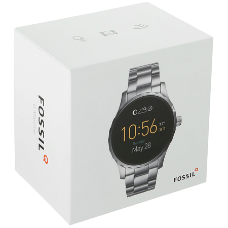 Fossil Q Marshal Gen 2 Smoke Stainless Steel Touchscreen Smartwatch FTW2108