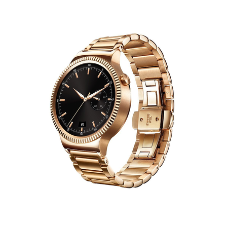 Huawei Watch INTERNATIONAL VERSION NO WARRANTY (Huawei Watch Gold Plated Stainless Steel with Gold Plated Stainless Steel Link Band)