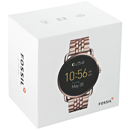 Fossil Q Wander Gen 2 Rose Gold-Tone Stainless Steel Touchscreen Smartwatch FTW2112