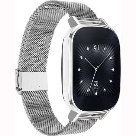 ASUS ZenWatch 2 Smartwatch 1.45" Stainless Steel - Silver/Silver Metal Band (Certified Refurbished)