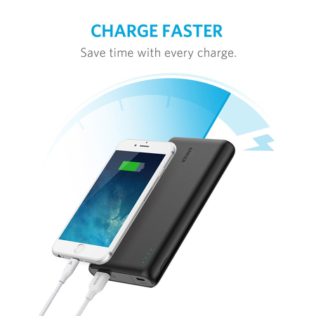 Anker PowerCore Speed 20000 PD Portable Charger, 20000mAh External Battery with USB Power Delivery (30W), Type-C, PowerIQ & VoltageBoost Technology for iPhone, iPad, Samsung Galaxy, Macbook 12" & more
