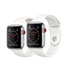 Đồng hồ Apple Watch Series 3 GPS + Cellular 42mm, Stainless Steel Case with Soft White Sport Band