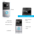 LeadTry Wireless Wi-Fi Video Doorbell, 720P HD Wifi Security Camera