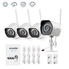 Zmodo Wireless Security Camera System & 6-Month Cloud Storage - All Inclusive CamCloud Bundle - Smart HD Outdoor WiFi IP Cameras with Night Vision