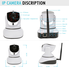 UOKOO Home Security Camera,720P WiFi Security Camera Internet Surveillance Camera Built-in Microphone, WiFi Security IP Camera