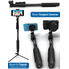 Professional 10-In-1 Monopod / Selfie Stick For GoPro Hero, iPhone, Samsung Galaxy, Digital Cameras With Bluetooth Remote Shutter (Cellphones Only)