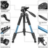 Chân máy ảnh Neewer Portable 56 inches/142 centimeters Aluminum Camera Tripod with 3-Way Swivel Pan Head,Bag Blue(SAB234)