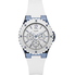 Đồng hồ GUESS STEEL W0149L6,Ladies Multi-Function,White Tone,Stainless Steel Case,Silicone Strap,50m WR