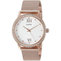 Đồng hồ GUESS Women's Dressy Watch with White Dial , Crystal-Accented Bezel and Mesh G-Link Band