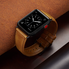 Dây da OUHENG cho đồng hồ Apple Watch Band 42mm 44mm ,Sport and Edition, Retro Brown Band