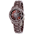 Akribos XXIV Akribos Brown Pyramid-Cut Ceramic Ladies Watch AK533BR