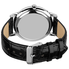 August Steiner Black Dial Silver-tone Black Leather Men's Watch AS8055BK
