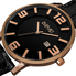 August Steiner Black Dial Rose Gold-Tone Metal Black Leather Men's Watch AS8055RG