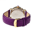 Bertha Daphne Flower Engraved Mother of Pearl Dial Purple Leather Ladies Watch BR4606