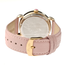 Bertha Daphne Flower Engraved Mother of Pearl Dial Gold-tone Steel Case Pink Leather Strap Ladies Watch BR4605