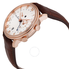 Blancpain Villeret Reveil 18kt Rose Gold GMT Alarm Stamped Flinque Opaline Dial Men's Watch 6640-3642-55B
