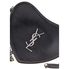 Saint Laurent Heart Leather Shoulder Bag- Black 5406940XB6D1000
