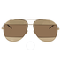 Dior Gold Pixel Brown Aviator Unisex Sunglasses DIORSPLIT1 J5G/5V 59 DIORSPLIT1 J5G/5V 59