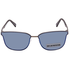 Ermenegildo Zegna Blue Mirror Square Men's Sunglasses EZ008609X64