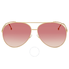 Fendi Run Away Burgundy Gradient Aviator Ladies Sunglasses FF 0286/S 000/3X 63